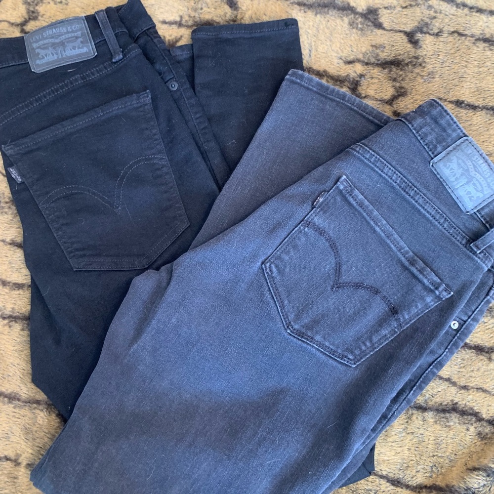 Levi’s 721 High Rise Skinny and Mile High Super Skinny both w29,L30